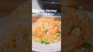 Garlic Shrimp Fried Rice an easy way to use leftover rice to make a quick and simple weeknight meal [upl. by Natalya]