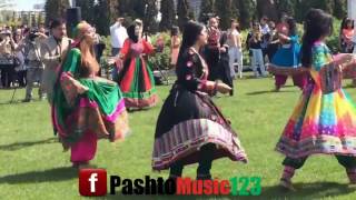 Afghan boys and girls Attan for Dawlat Qarabaghi songs [upl. by Gahl]