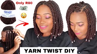 🔥How To DIY YARNWOOL TWIST BRAIDS  Beginner Friendly  2 Methods [upl. by Foy]