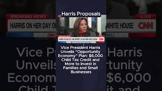 Vice President Harris Unveils “Opportunity Economy” Plan 6000 Child Tax Credit and More to Invest [upl. by Leopoldine517]