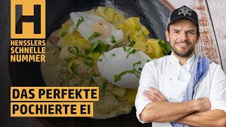 Schnelles Das perfekte pochierte Ei Rezept von Steffen Henssler [upl. by Irakab522]