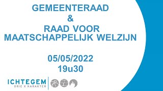 Gemeenteraad amp raad voor maatschappelijk welzijn 05052022 [upl. by Herb]