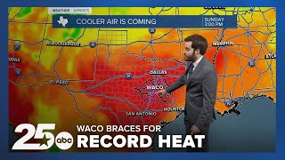 Record High Temperatures Expected in Waco 100 Degrees Possible Tomorrow [upl. by Landing648]