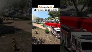 Un incendio y obstáculos 😱🔥 truck simulator trailer american camion [upl. by Marnie]