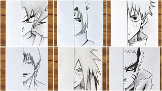 6 Easy anime drawing  How to draw anime step by step  Easy anime drawing for beginners [upl. by Neeka]