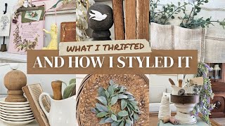 What I thrifted amp how I styled it • High End home decor on a budget • Thrift Flips thriftedvstyled [upl. by Beshore462]