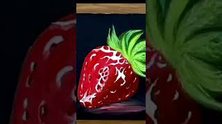 realistic strawberry 🍓 drawing viralvideo diy aeshthetic newmusic subscribe art [upl. by Stover728]