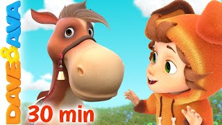 🚜 Old MacDonald Six Little Ducks and More Nursery Rhymes  Baby Songs by Dave and Ava 🚜 [upl. by Gautea886]