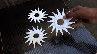 How to make Ninja star at Home with paper Origami [upl. by Cynar]