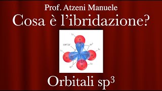 Cosa è libridazione Orbitali sp3 ProfAtzeni [upl. by Doig]