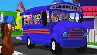 ruote del bus canzoni per bambini baby rima Preschool Songs Nursery Rhymes Wheels On The Bus [upl. by Merceer]