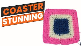 Create a STUNNING Coaster with Crochet Today [upl. by Wain]