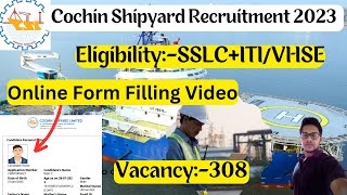 Cochin Shipyard Recruitment 2023  Cochin Shipyard Recruitment 2023 Apply online Malayalam [upl. by Pax]