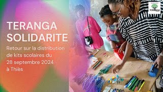 Retour sur la distribution de kits scolaires du 28 septembre 2024 à Thiès [upl. by Cesya]