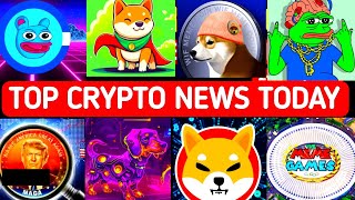 CRYPTO NEWS TODAY  CRYPTO MEME COINS NEWS TODAY [upl. by Ahsimed]