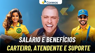 Salário e Benefícios  Correios 2024  Atualizado  informações oficiais [upl. by Holub]