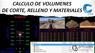 CALCULO DE VOLUMENES DE CORTE Y RELLENO EN CIVIL 3D EDICION DE ESTILOS DE TABLA Y MATERIALES [upl. by Noguchi]