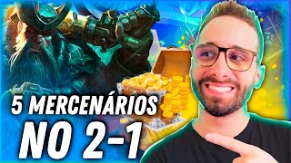 TFT  PEGUEI 5 MERCENÁRIOS NO ROUND 21 E ACABOU O JOGO COMPLETAMENTE SURREAL [upl. by Eanat]