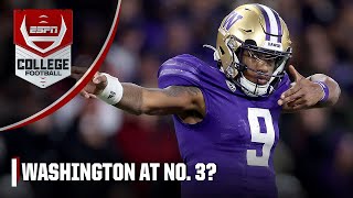 Washington at No 3 👀 WrapUp gives THEIR OWN CFP rankings 😤 [upl. by Aretha]