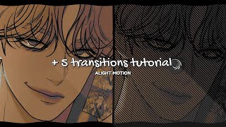 alight motion 5 transitions tutorial ♪ 37 [upl. by Lory219]