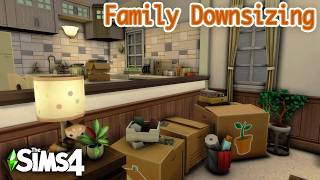 Family Downsizing into a Small Home  Sims 4 Speed Build [upl. by Auqenehs]