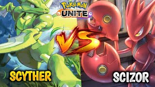 Scizor Vs Scyther Hindi Gameplay  Which Is Better  Pokemon Unite Scizor And Scyther Gameplay [upl. by Asilehc]