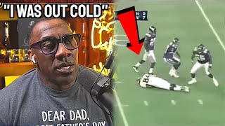 Shannon Sharpe amp Chad Johnson Relive Hits That Gave Them A Concussion Footage [upl. by Tsyhtema]