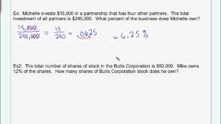 Financial Algebra Chapter 1 Sections 1 and 2 Business Organization and stocks [upl. by Airot]