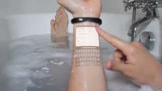 The Cicret Bracelet Answer emails in your bathtub [upl. by Peirce]