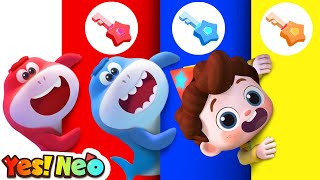 Baby Shark Escape Room  Learn Colors with Baby Shark  Nursery Rhymes amp Kids Songs  Yes Neo [upl. by Aidni45]