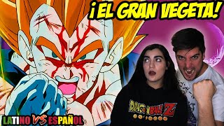 ESPAÑOLES REACCIONAN A DRAGON BALL LATINO VS ESPAÑOL  💥EL GRAN VEGETA💥🐲DOBLAJE LATINO🐲 [upl. by Anitneuq]