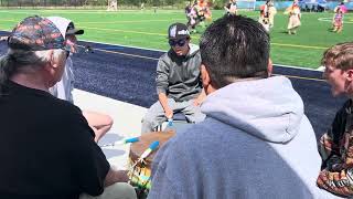 Whitman College Women’s Lacrosse halftime performance Rocky Ridge singers 🪶🪶🪶 [upl. by Durand]