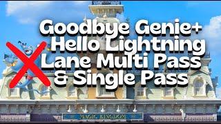 MAJOR CHANGES to Disney Genie System  New Multi Pass and Single Pass Replacement  Full Details [upl. by Vinaya]