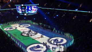 FULL VANCOUVER CANUCKS OPENING CEREMONY BERTUZZI SEDINS McLEAN amp BO HORVAT CAPTAINCY [upl. by Samid]