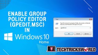 How to Enable gpeditmsc In Windows 10 Home edition [upl. by Atalaya]