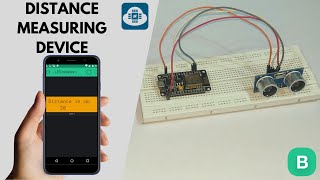 Distance Measurement Using Nodemcu  Blynk [upl. by Aneleve]