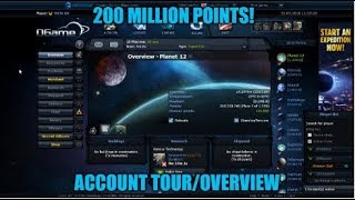 Ogame  Finally Reaching 200 Million Points Account Tour And Overview [upl. by Damon]