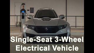 2022 Electrameccanica Single Seat SOLO Electrical 3Wheel Vehicle [upl. by Naujed]