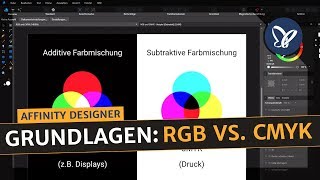 Affinity Designer Tutorial – Grundlagen RGB vs CMYK [upl. by Nona]