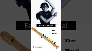 How to Play the Lady Gaga Bloody Mary Recorder Flute in Easy Steps Shorts [upl. by Odnamra]