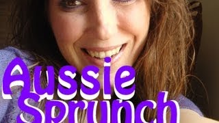 How to get wavy hair without heat Aussie Sprunch Spray  Product Review [upl. by Ayak]