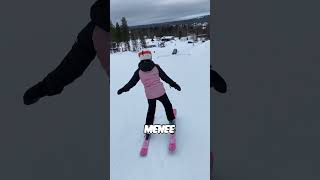 Oppiiko pikkusisko reilaamaan suomi shortsviral skiing funnysports [upl. by Engedus]