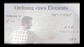 Ordnung Element geht auf Element derselben Ordnung Isomorphismus  Beweis Algebra Gruppentheorie [upl. by Cirri]