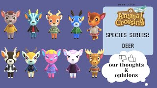 animal crossing new horizons species series deer [upl. by Eannej]