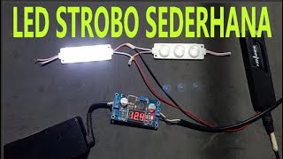 MEMBUAT LAMPU LED STROBO SEDERHANA [upl. by Jacinta]