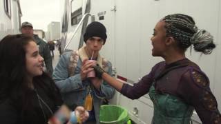 Disneys Descendants Cast Tries To Sing 100 Disney Songs In 10 Minutes [upl. by Kenwood]