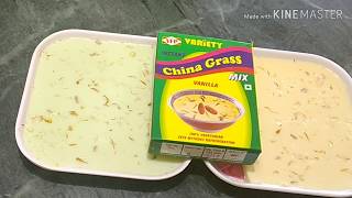 China Grass Instant Mix  China Grass Recipe  Instant Mix China Grass Recipe [upl. by Chlori]