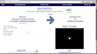 Free Louisiana Divorce Papers and Forms [upl. by Mitman924]