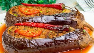 Aubergines farcies au four – un plat savoureux au goût spécial de la cuisine turque   SavoureuxTV [upl. by Korman437]