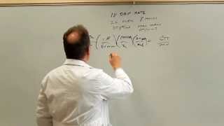 Pharmacy Calculations for Technicians  IV Drip Rates [upl. by Gunar122]